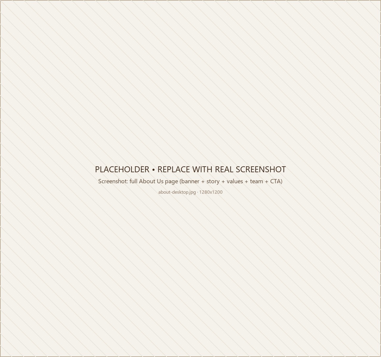 About page (desktop)