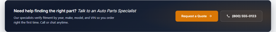 Talk to an Expert block on the storefront