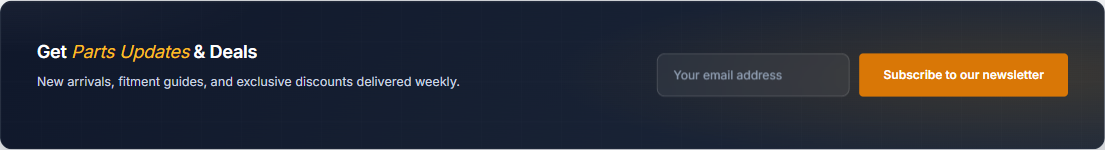 Newsletter on the storefront