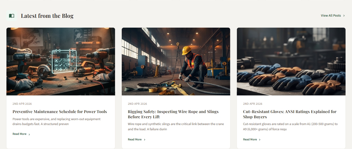 Blog posts on the storefront