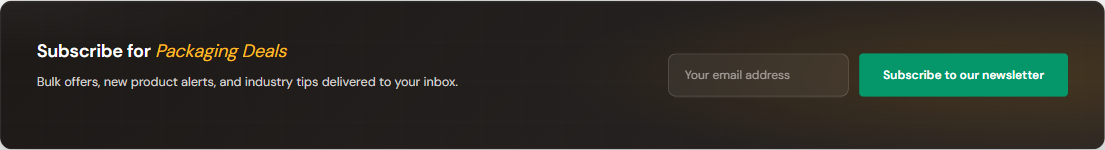 Newsletter on the storefront