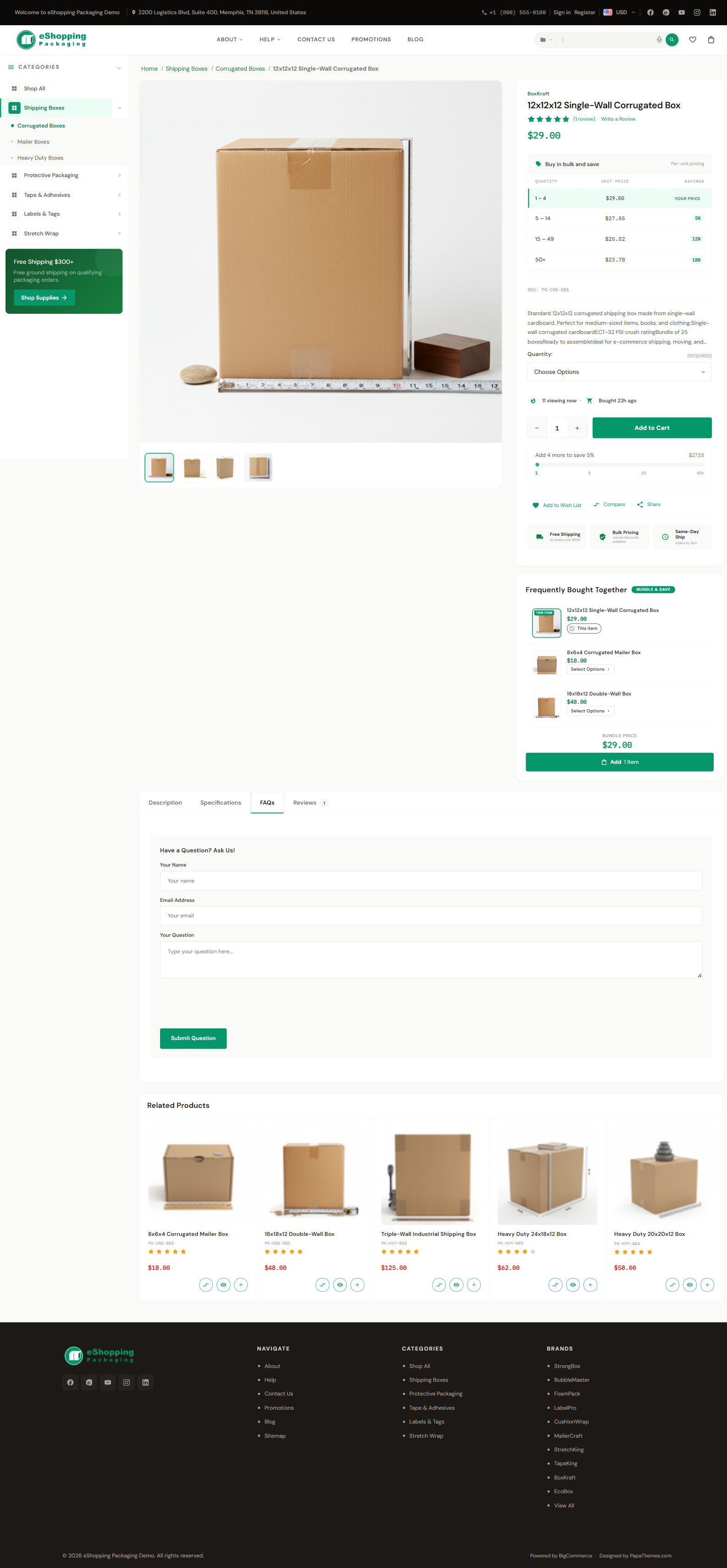 Packaging PDP example